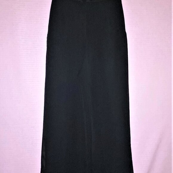 New Without Tags TADASHI Sheer Lined Black Gaucho Pants Size 2 - Picture 12 of 12